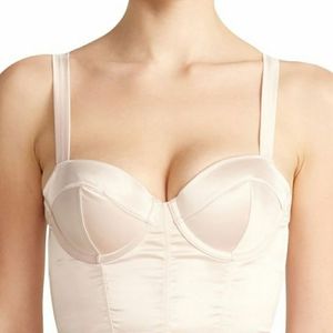 NWT DKNY satin bustier 34A